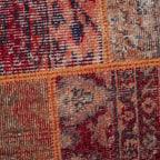 Tapete decorativo Kyle Patch multicolor, alfombra moderna de polipropileno con diseño patchwork ideal para sala o recámara