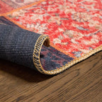 Tapete decorativo Kyle Patch multicolor, alfombra moderna de polipropileno con diseño patchwork ideal para sala o recámara