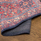 Tapete decorativo Kyle vintage azul 190x290 cm, alfombra moderna de polipropileno con diseño clásico ideal para sala o comedor