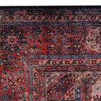 Tapete decorativo Kyle vintage azul 190x290 cm, alfombra moderna de polipropileno con diseño clásico ideal para sala o comedor