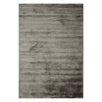 Tapete decorativo Lara gris oscuro, alfombra moderna de polipropileno con diseño elegante ideal para sala o recámara