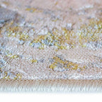 Tapete Mayumi 02 círculo crema 120x170 cm con diseño geométrico y tonos neutros que aportan equilibrio y suavidad visual