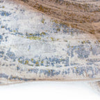Tapete Mayumi 02 círculo crema 120x170 cm con diseño geométrico y tonos neutros que aportan equilibrio y suavidad visual