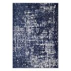 Tapete decorativo Mix azul, alfombra moderna de polipropileno con diseño versátil ideal para sala o recámara