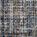 Tapete decorativo Oslo azul, alfombra moderna de polipropileno con diseño elegante ideal para sala o recámara