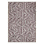 Tapete decorativo Prisma 7176 plum, alfombra moderna de polipropileno con diseño contemporáneo ideal para sala o recámara