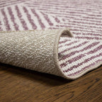 Tapete decorativo Prisma 7176 plum, alfombra moderna de polipropileno con diseño contemporáneo ideal para sala o recámara