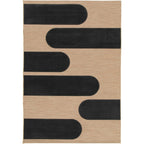 Tapete Ray 24511 negro con textura suave y diseño contemporáneo ideal para sala o recámara en espacios modernos
