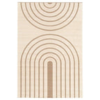 Tapete Ray 24535 beige 160x230 cm con textura suave y diseño contemporáneo ideal para sala o recámara en espacios modernos