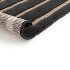 Tapete Ray 24535 negro con textura suave y diseño contemporáneo ideal para sala o recámara en espacios modernos