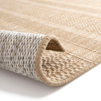 Tapete decorativo Replay beige 120x170 cm para sala o recámara, diseño moderno con textura suave y estilo minimalista