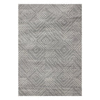 Tapete decorativo Rome gris claro 200x290 cm, alfombra moderna de polipropileno con diseño elegante ideal para sala o comedor