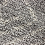 Tapete decorativo Rome gris claro 200x290 cm, alfombra moderna de polipropileno con diseño elegante ideal para sala o comedor