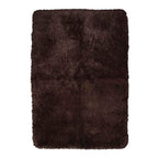 Tapete Shaggy Bengali chocolate 160x230 cm con fibras suaves y acabado esponjoso que brinda confort y calidez al ambiente