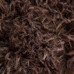 Tapete Shaggy Bengali chocolate 160x230 cm con fibras suaves y acabado esponjoso que brinda confort y calidez al ambiente