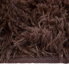 Tapete Shaggy Bengali chocolate 160x230 cm con fibras suaves y acabado esponjoso que brinda confort y calidez al ambiente