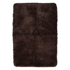 Tapete decorativo Shaggy Bengali chocolate 120x170 cm, alfombra suave tipo shaggy con diseño moderno ideal para sala o recámara