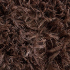 Tapete decorativo Shaggy Bengali chocolate 120x170 cm, alfombra suave tipo shaggy con diseño moderno ideal para sala o recámara