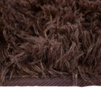 Tapete decorativo Shaggy Bengali chocolate 120x170 cm, alfombra suave tipo shaggy con diseño moderno ideal para sala o recámara