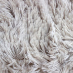 Tapete decorativo Shaggy Bengali gris claro 120x170 cm, alfombra suave tipo shaggy con diseño moderno ideal para sala o recámara