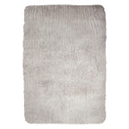 Tapete decorativo Shaggy Bengali gris claro 120x170 cm, alfombra suave tipo shaggy con diseño moderno ideal para sala o recámara