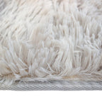 Tapete decorativo Shaggy Bengali gris claro 120x170 cm, alfombra suave tipo shaggy con diseño moderno ideal para sala o recámara