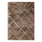 Tapete Shaggy Blendy beige 80x150 cm con textura suave y diseño contemporáneo ideal para recámara o pie de cama en espacios modernos