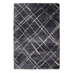 Tapete Shaggy Blendy gris oscuro 200x290 cm con textura suave y diseño contemporáneo ideal para sala o recámara en espacios modernos