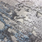 Tapete Sophistic gris/azul con combinación de tonos elegantes y diseño contemporáneo ideal para complementar espacios modernos