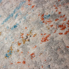 Tapete decorativo Stella 11 crema/naranja, alfombra moderna de polipropileno con diseño elegante ideal para sala o recámara
