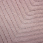 Tapete decorativo Timmy redondo rosa 160 cm, alfombra moderna de polipropileno con diseño suave ideal para sala o recámara