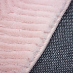 Tapete decorativo Timmy redondo rosa 160 cm, alfombra moderna de polipropileno con diseño suave ideal para sala o recámara