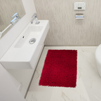 Tapete baño Element Shape fucsia 40x60 cm con textura suave y diseño contemporáneo ideal para baño en espacios modernos