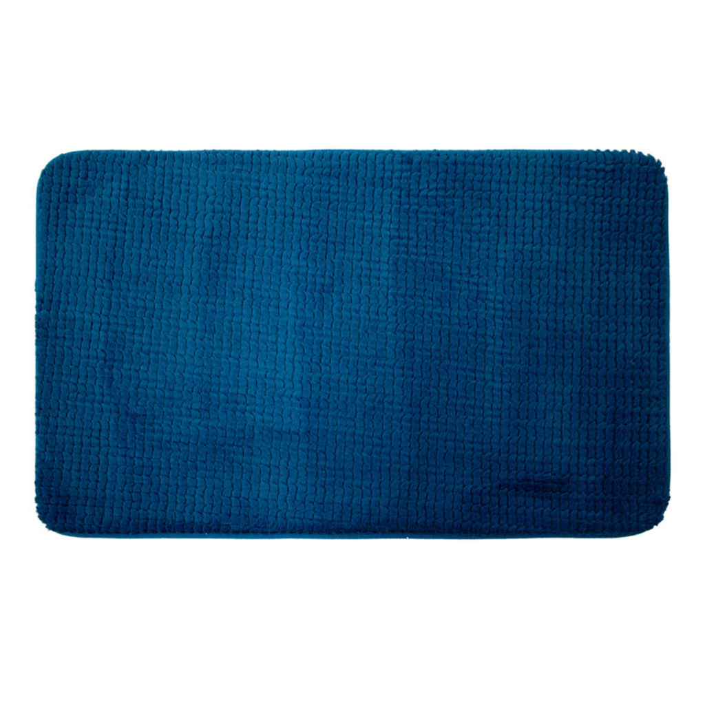 Tapete Baño Memory Coat Azul Electrico 45X75 cm