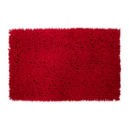 Tapete baño Shaggy Coral rojo 50x80 cm con textura suave y diseño contemporáneo ideal para baño en espacios modernos