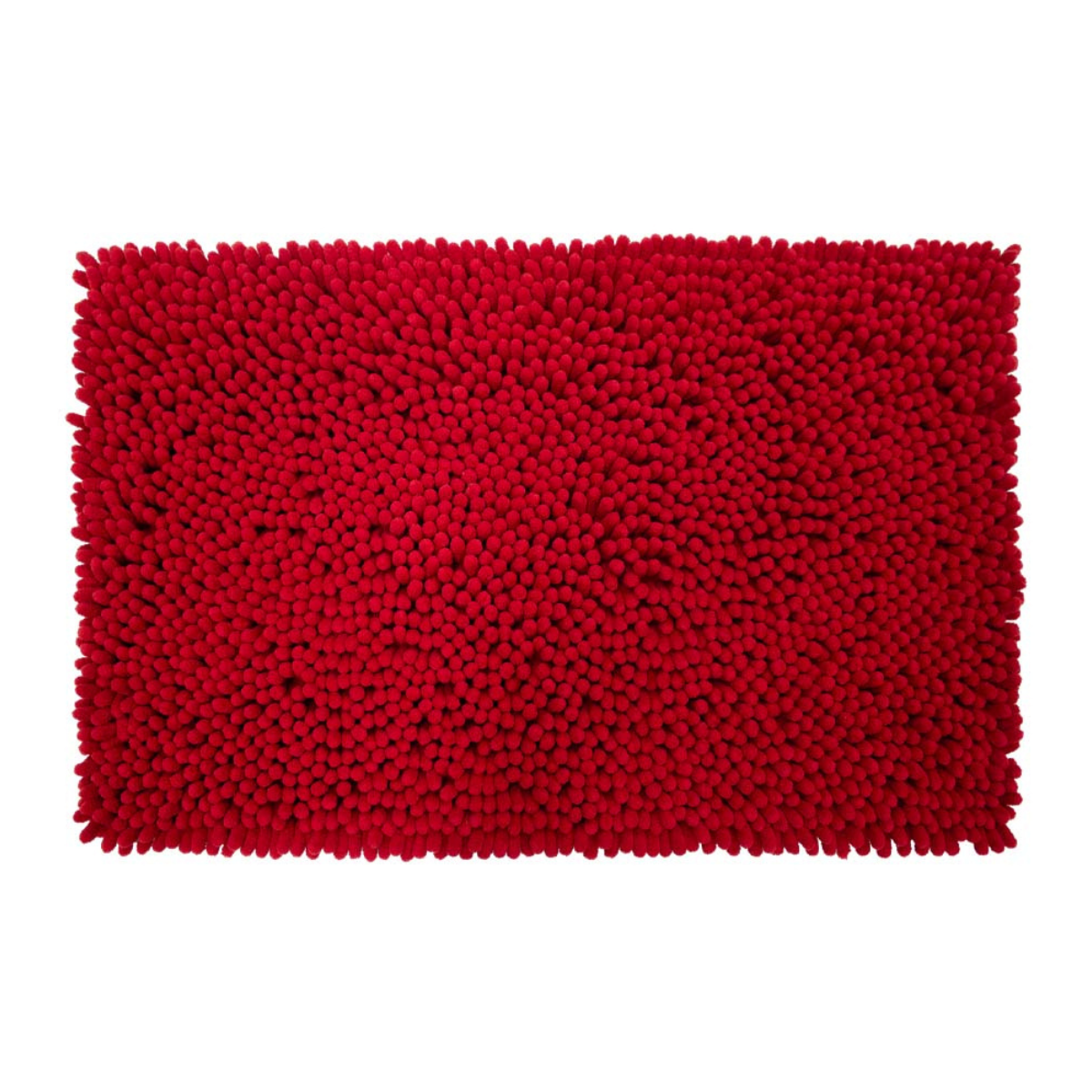 Tapete Baño Shaggy Coral Rojo 40x60 cm