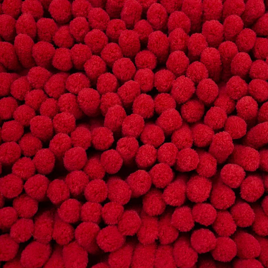 Tapete Baño Shaggy Coral Rojo 40x60 cm