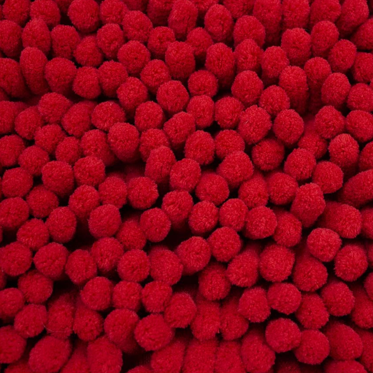 Tapete Baño Shaggy Coral Rojo 40x60 cm