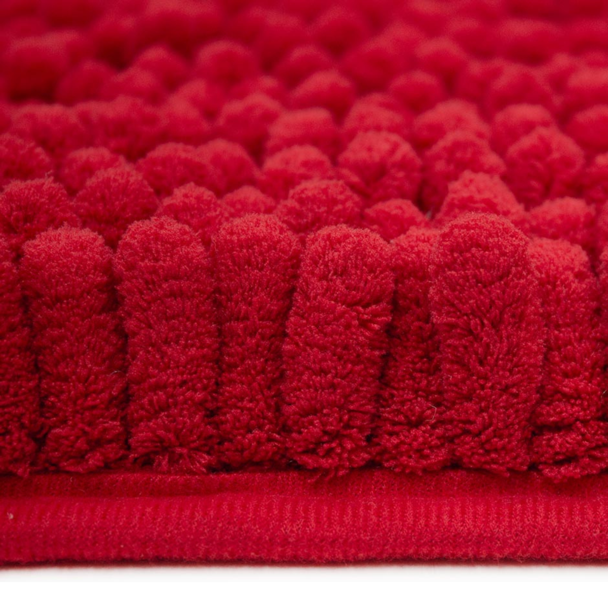 Tapete Baño Shaggy Coral Rojo 50X80 cm