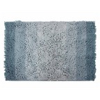 Tapete baño Shaggy Ombre azul 40x60 cm con textura suave y diseño contemporáneo ideal para baño en espacios modernos