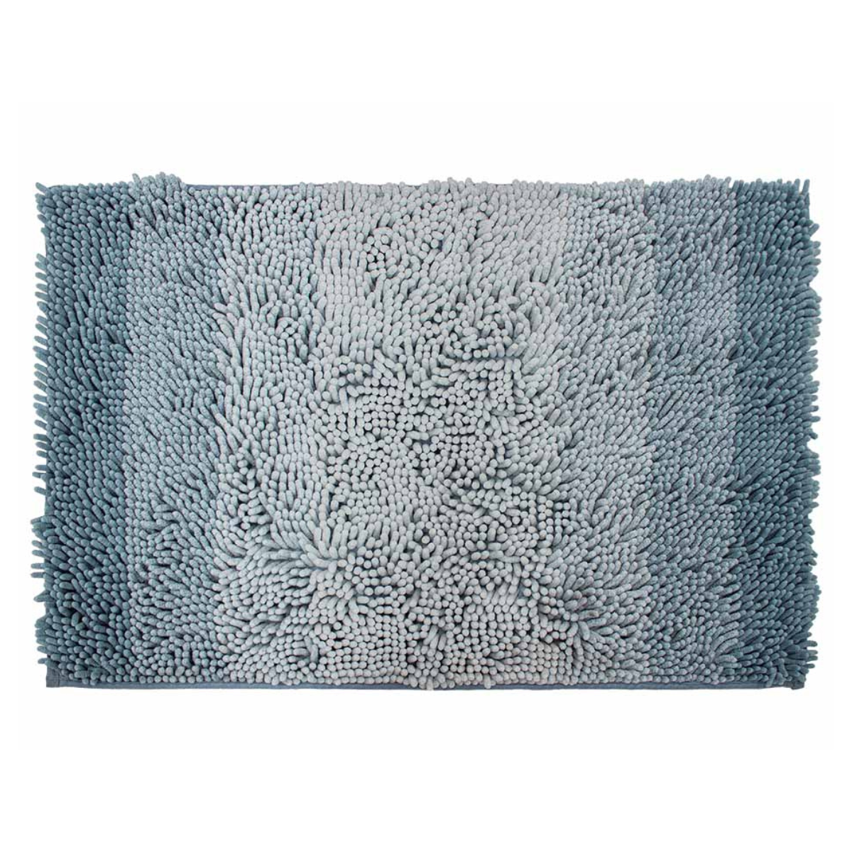 Tapete Baño Shaggy Ombre Azul 40X60 cm