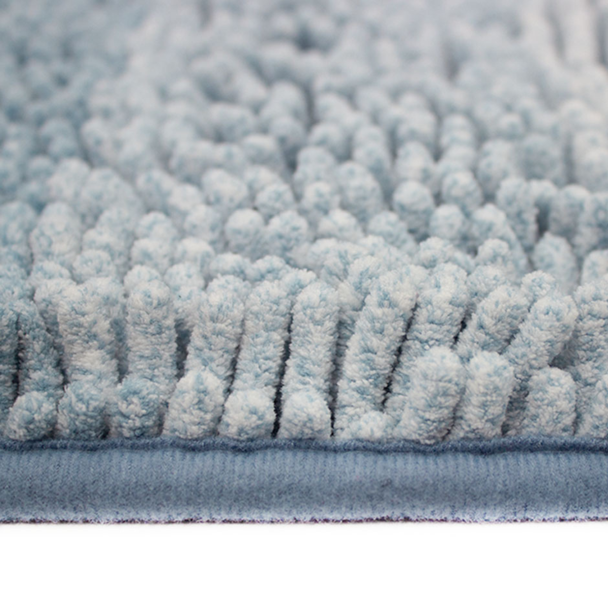 Tapete Baño Shaggy Ombre Azul 40X60 cm