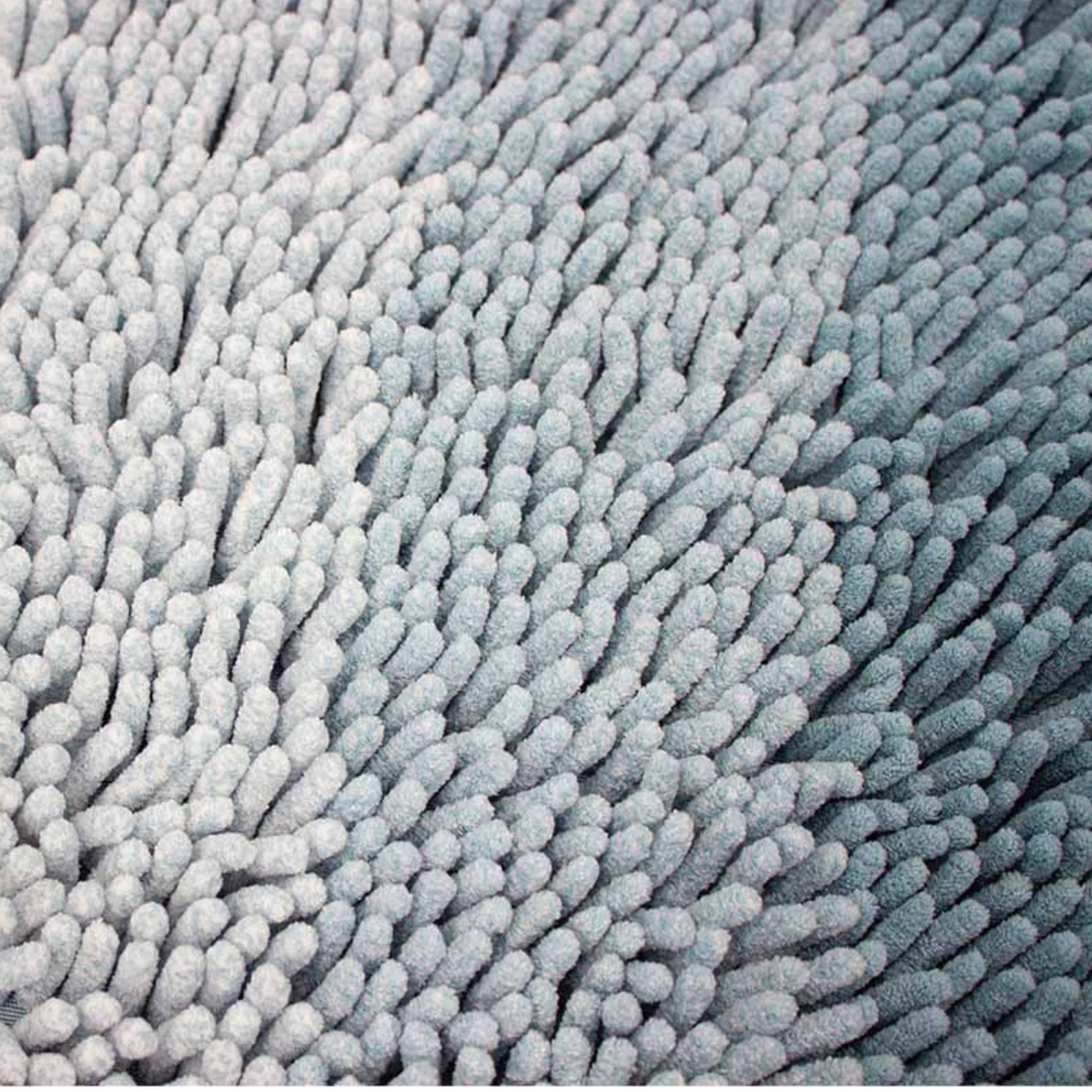 Tapete Baño Shaggy Ombre Azul 40X60 cm