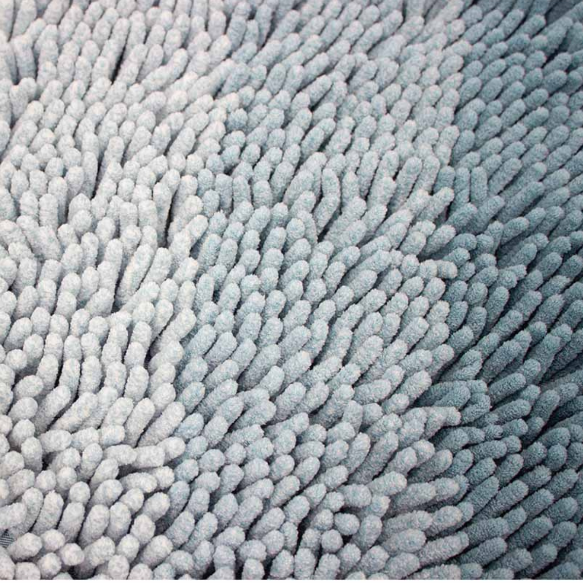 Tapete Baño Shaggy Ombre Azul 40X60 cm