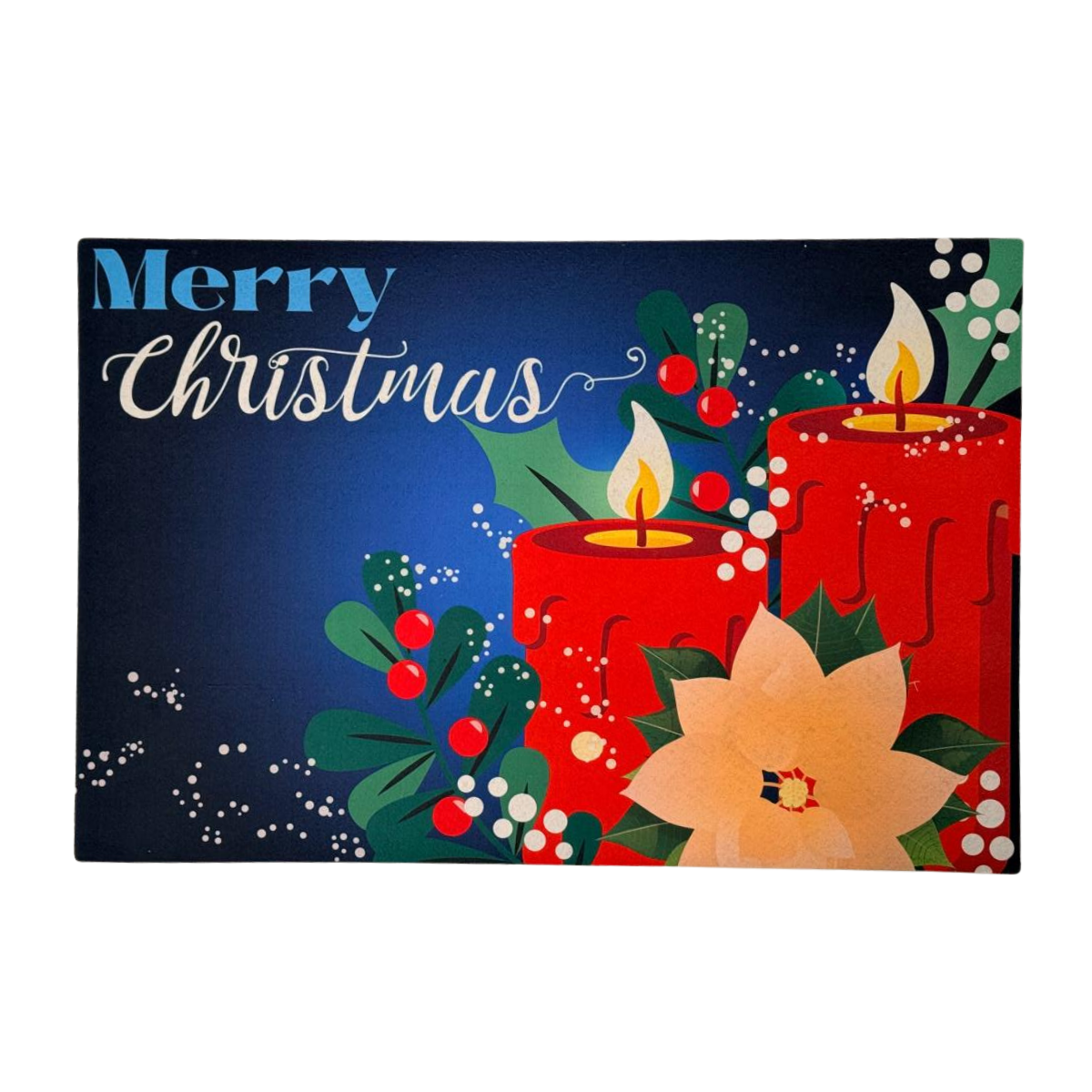 Tapete Entrada X-mas Velas 40X60 cm