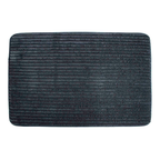 Tapete Memory Foam Lines anthracite 50x70 cm con textura suave y diseño contemporáneo ideal para baño en espacios modernos