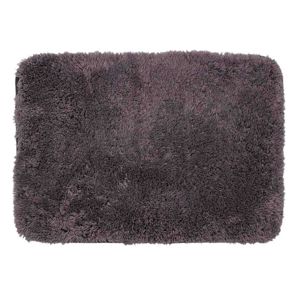 Tapete de baño Touch gris oscuro 40x60 cm, tapete suave y absorbente ideal para baño cómodo y seguro