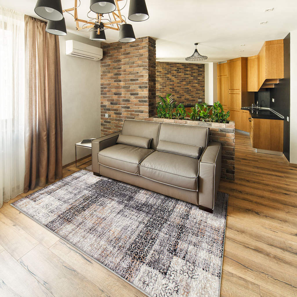 Tapete Decorativo Abydos 4440 Cuadros Crema 240x340 cm