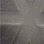 Tapete decorativo costado de cama Nordic gris 60x110 cm, alfombra suave con diseño moderno ideal para recámara