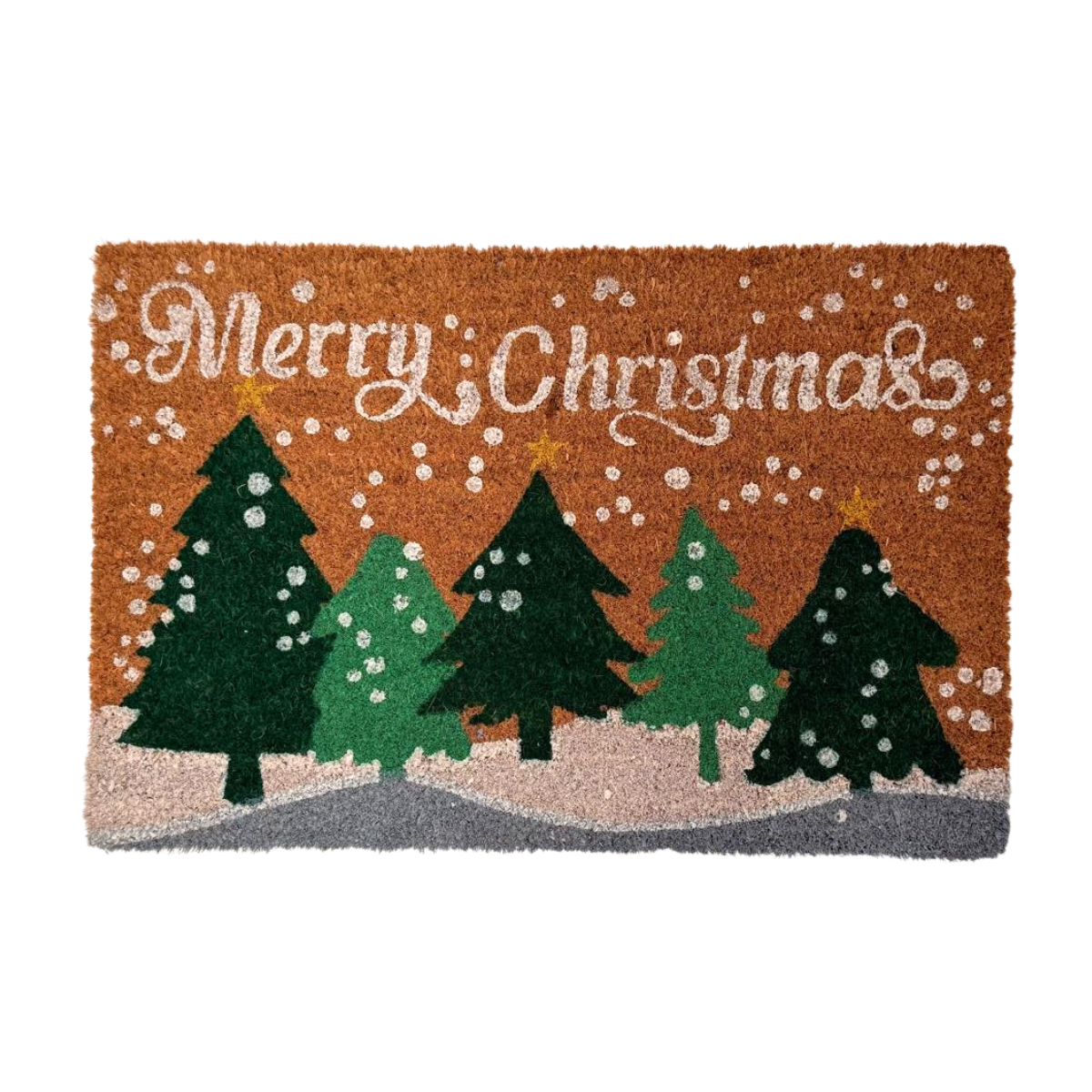 Tapete Entrada Coco Navidad Pino 40X60 cm